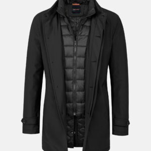 Winterjacke mit windabweisendem Material und verdeckten Taschen