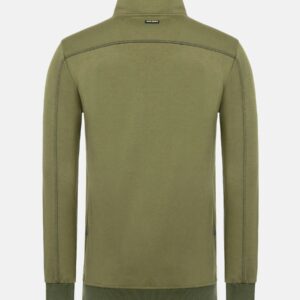 Alternative view of Pullover mit Stehkragen, halbem Reißverschluss und Stretchstoff