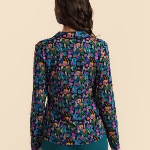 Alternative view of Bluse mit floralem Muster, tailliertem Schnitt und kleinem Kragen