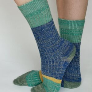 Wollsocken aus Bio-Baumwollmischung mit elastischem Halt