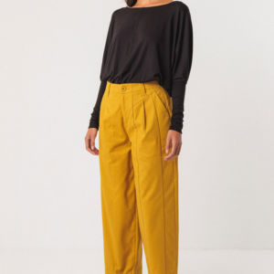 Alternative view of Knöchellange Hose aus Bio Baumwolle mit Strukturwebstoff und Stretchanteil