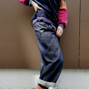 Alternative view of Jeans aus Bio Baumwolltwill mit elastischem Anteil und Knopfleiste