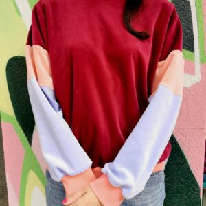 Alternative view of Sweatshirt im Colourblock-Design aus Baumwollmischung
