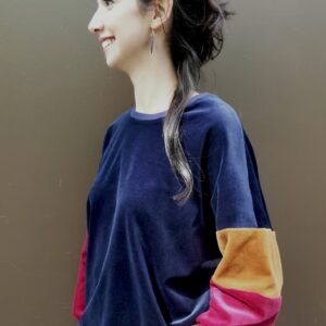 Alternative view of Sweatshirt aus Bio-Baumwolle im Colourblock-Design