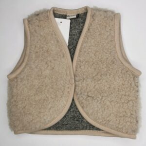 Baby Wollweste aus reiner Wolle mit Druckknopf und lockerem Schnitt
