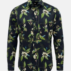 Hemd mit floralem Muster und glattem atmungsaktivem Stoff